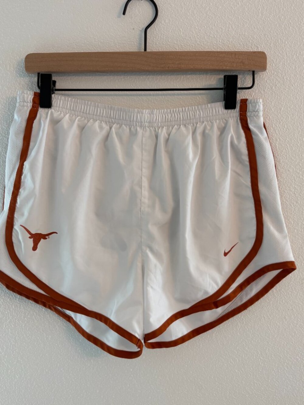 Nike Dri-Fit Texas Longhorns White Running Shorts Women's Small